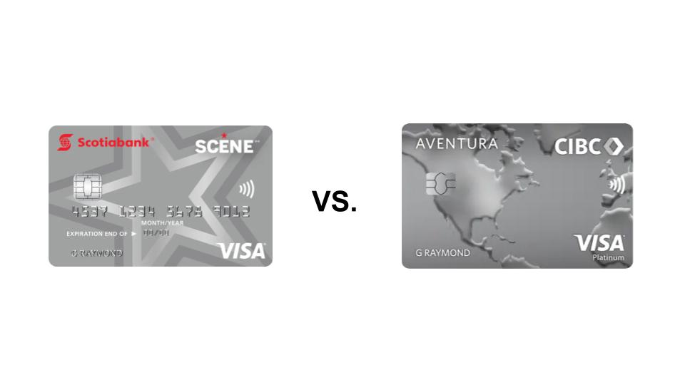 Scotiabank Scene Visa Card for Students vs. CIBC Aventura Visa Card for Students