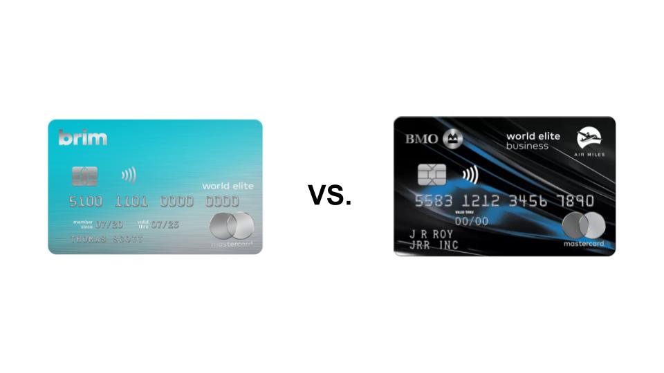 Brim World Elite Mastercard vs. BMO CashBack® World Elite®* Mastercard®*