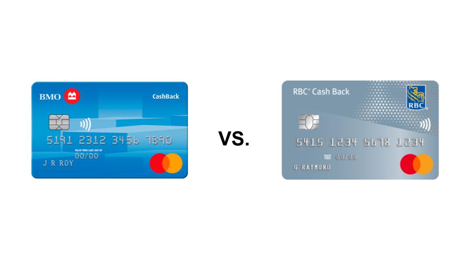 BMO CashBack® Mastercard®* for students vs. RBC Cash Back Mastercard