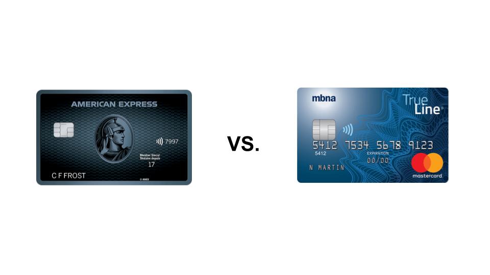 American Express Cobalt® Card vs. MBNA True Line® Mastercard®