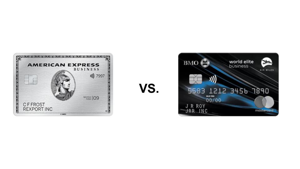 The Business Platinum Card® from American Express vs. BMO World Elite®* Business Mastercard®